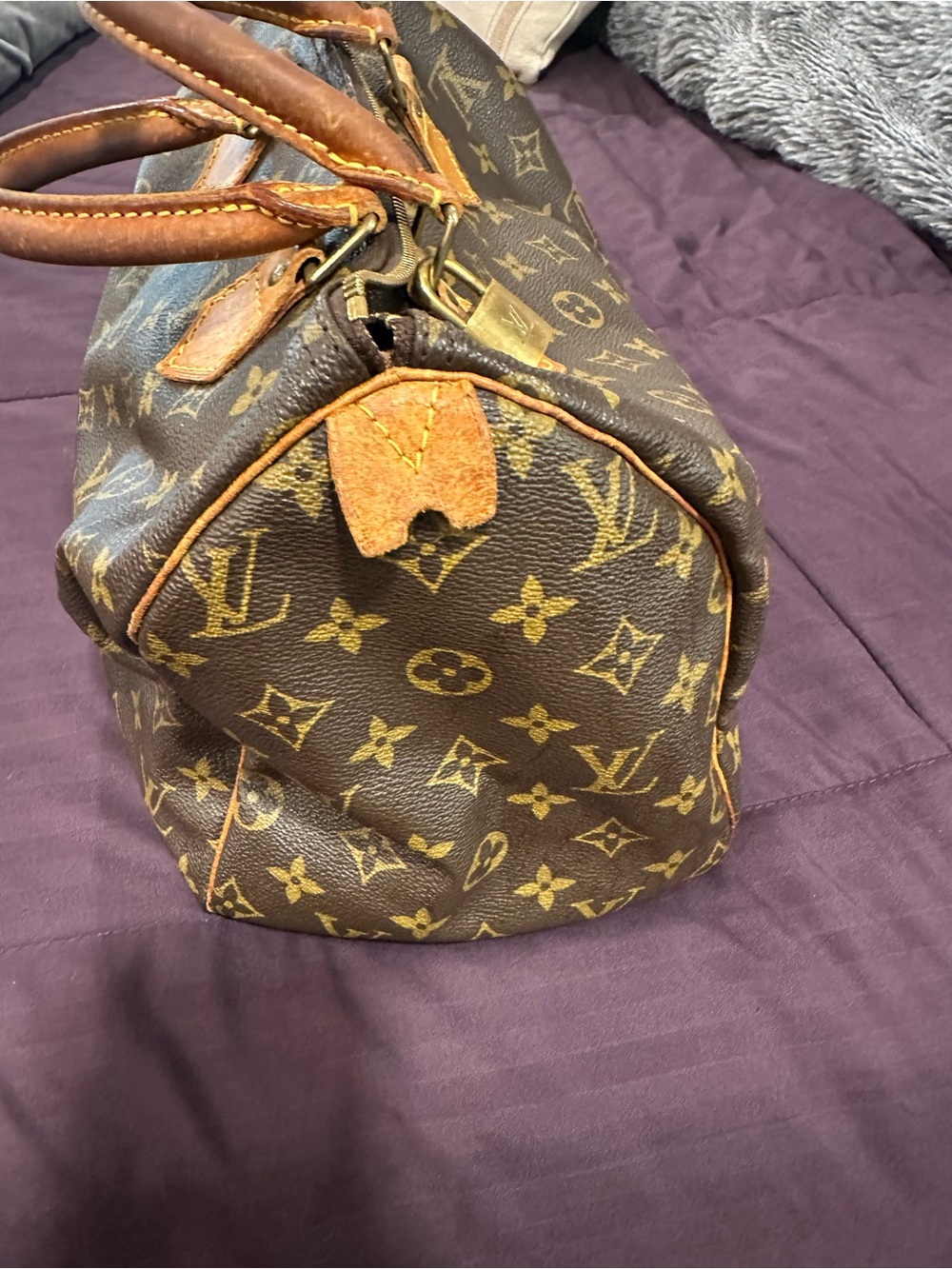 Louis Vuitton Monogram Canvas Satchel with Vachetta Leather Trim - Picture 6 of 11